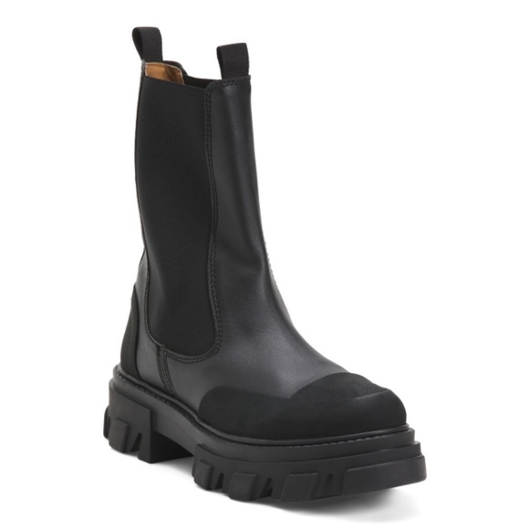 GANNI Made In Portugal Mid Cut Chelsea Boots - Picture 1 of 3